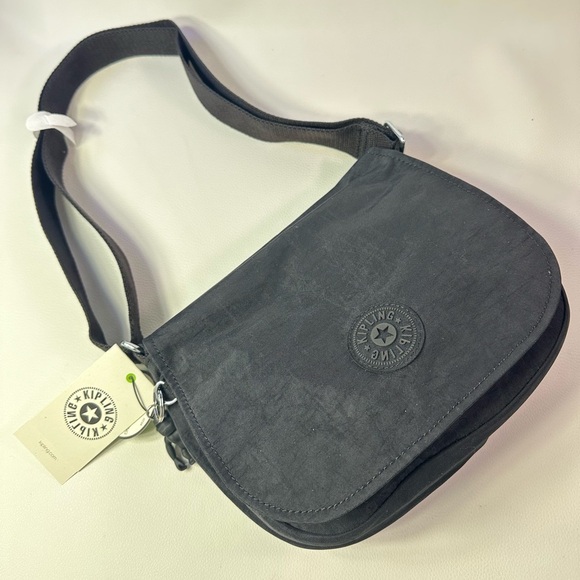 NEW! Kipling Black Loreen Nylon Crossbody - Picture 5 of 9